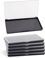 Magnetic Makeup Palette with Frosted Clear Top, 5 Pack Empty Eyeshadow Palettes depots Travel Storage Box for DIY Cosmetics Bronzer Highlights Powder (Small Palette - 5.5" x 3.1")