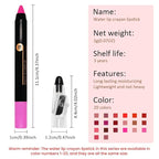 Dazzling Pink Crayon Matte Lipstick Lip Liner Pencil, Moisture Smooth Lipstick Pencil,With pencil sharpener Sharpenable Lip Pencil, Ultimate Lip Crayon for Women Smudgeproof Waterproof 16#