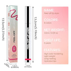 2Pcs Matte Liquid Lip Stain Peel Off Lip liner Tattoo, Matte Peel Off Lip Stain, Long Lasting Waterproof Lipstick Lip Gloss Stain, Transfer-proof for All Skin Types (0.24 fl oz-00#+06#)