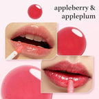 NOONI Korean Hydrating Lip Oil Set - Appleberry & Appleplum | Long-Lasting, Moisturizing, Plumping, Revitalizing for Dry Lips, Waterproof, No Peel Off 0.12 FL Oz x 2ea