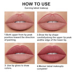 evpct 2Pcs Nude Pink Matte Lip Liner and Lipstick Pencil Makeup Set Brown Liquid Lipstick Lip gloss Stain Set Long Lasting Waterproof labiales mate 24 horas originales matte larga duracion 24 29#