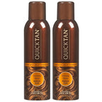 Body Drench QuickTan Instant Self Tanner Bronzing Spray, Salon-Quality Medium Dark Tan, Streak-Free, All Natural Self Tan, Tinted Formula, 6 oz (2-Pack)