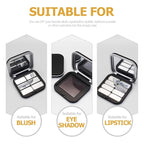 2pcs Empty Magnetic Eyeshadow Palette, Small Makeup Palette Lipstick Compact Containers Cosmetic Sample Storage Cases Magnetic Pallete for Makeup