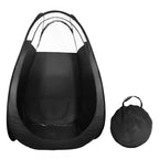 Pop Up Spray Tanning Tent,Portable Fold-able Black Spray Tann Tent,Sunless Tann Tent LargeSize Spray Tanning Booth for Airbrush Art Makeup & Painting with Carrying Bag-74.8'' x 47.2''