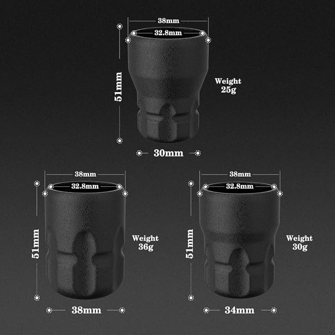 Ambition Soldier P2 Disposable Tattoo Grips - 12Pcs 38mm Professional Tattoo Rubber Grip Cover with Click Adjust System Supply for Rotary Soldier, Zetton, Torped & Shura Tattoo Pen Machine Gun