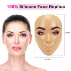 3D Makeup Practice Face Board,Reusable Silicone