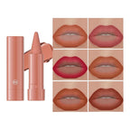 Jolilab 4PCS Lip Liner Lipstick Set, Gradient Matte Nude Velvet Lip Liner Pencil High Pigmented Long Lasting Natural Smooth Lip Makeup Easy-to-Use Crayon Form and Cone Tip