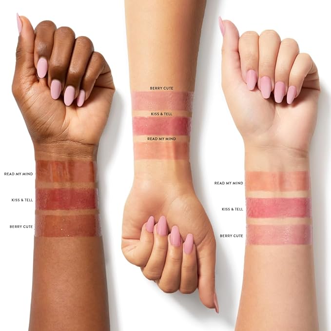 Dreamy Gleamy Tinted Lip Oil, Moisturizing, Shiny, Cruelty-Free, Vegan, Hydrating, Non-Sticky Tinted Lip Gloss, 5ml (Read My Mind)