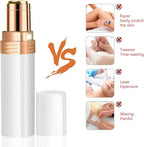 Facial Hair Remover, Women Facial Hair Removal Electric Facial Hair Trimmer Facial Hair Shaver Built-in Led Light for Lips Chin Cheeks Peach