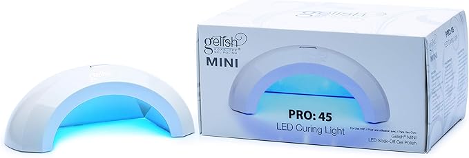 Gelish Pro 45 Mini LED Light – Professional Nail Lamp, Gel Light, Nail Dryer for Gel Polish, Fast Drying, Compact & Portable LED Light for Home & Salon Use