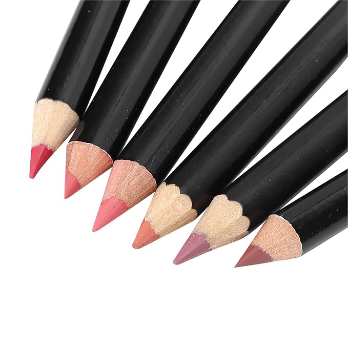 6pcs Lip Liner, Professional Waterproof Matte Long Lasting Long