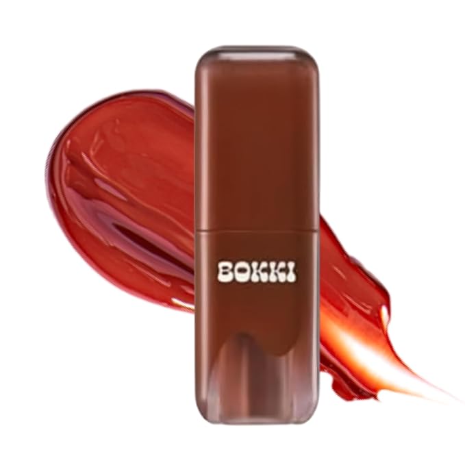 Glow Bokki Glossy Lip Tint, Korean Beauty (GB12 Honey Soy, 4.1 grams)