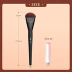 Jessup Foundation Brush for Liquid, Smooth Angled, Large Face Makeup Brush for Blending Liquid, Cream MUL02