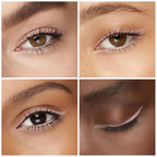 Kaely 2Pcs Dark Nude Gel Eyeliner Pencil, Natural Cream Eye Liner Waterproof Smudge Proof, Matte Waterline Eyeliner Eyeshadow Stick, Brighten Eye Makeup, Vegan & Cruelty-Free