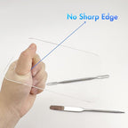 Stainless Steel Foundation Spatula with Makeup Mixing Palette,