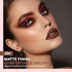 Brown Matte Lip Liner Pencil, Long-Lasting Creamy Formula for Shaping & Sculpting Lips, Retractable Lip Liner Crayon Lipstick 05#