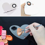 Stainless Steel Heart Shaped Makeup Palette Spatula -