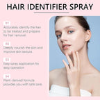 Hair Identifier Spray for Face Shaving, Body Hair Identifying Spray Plus Razor