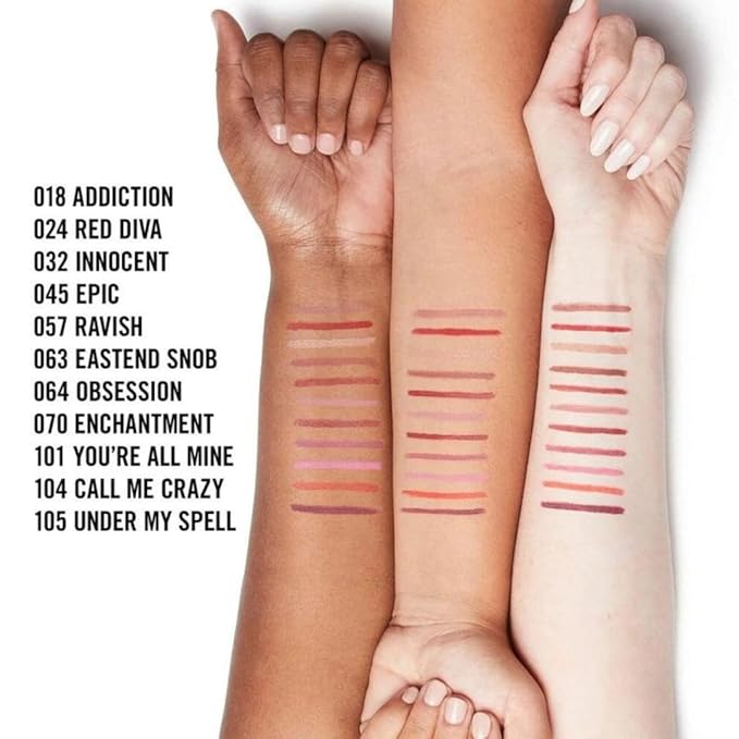 Rimmel Exaggerate Lip Liner Addiction, 0.008 Ounce, Pack Exaggerate