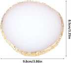 Resin Nail Art Palette Gold Edge Nail Holder