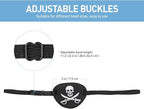 2pcs Eye Patch Mask Skull and Cross Bones with Adjustable Strap