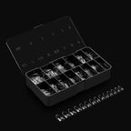 Aprés Gel-X® Round Box of Nail Tips | 280 Gel-X Tips, Soft Tips, 14 Sizes 00-9 | Half-sizes Included (Sculpted Round Medium, 280.00 Fl Oz (Pack of 1))