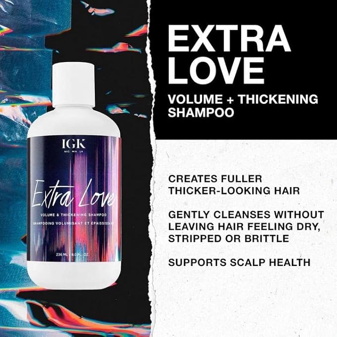IGK Extra Love Volume Thickening Shampoo Liter