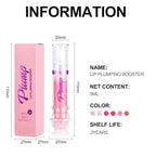 Lip Plumping Booster, Spicy Lip Lipstick, Lifter Gloss, Hydrating, Volumizes High-Shine Lip Plumping Lip Glass Mirror Lip Makeup Lip Glaze Plump & Pout Lip Plumper for Women Girls (01)