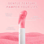 6 PCS Hydrating Lip Oil, Big Brush Head Lip Glaze Shiny Transparent Lip Glow Oil, Nourishing & Non-sticky Long Lasting Fresh Clear Smooth Lip Care Plumping Lip Oil (SET A)