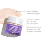 Derma E Advanced Peptides and Collagen Moisturizer – Double Action Face Cream with Peptide Complex – Intense Natural Collagen Moisture Day and Night Cream for Women, 2oz