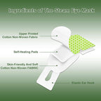 Steam Eye Masks for Dry Eyes, Heated Eye Mask Reduce Puffiness & Dark Circles, Hydrate & Soothe Tired Eyes, Travel Essentials, Business Trip, Party Favors, Green Tea 20 Packs