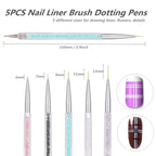 5PCS Dual Tipped Nail Art
