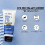 Dr. Sheth's Ceramide & Vitamin C Oil-Free Face Moisturizer | Enhances Glow & Strengthens Skin Barrier | Deeply Hydrates | Lightweight for All Skin Types | 1.76 Oz/50 g