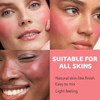 Cream to Powder Blush Stick, High Impact Color, Moisturizing Face Makeup (03#, 1 Count (Pack of 1))