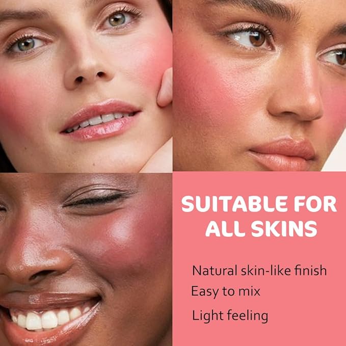 Cream to Powder Blush Stick, High Impact Color, Moisturizing Face Makeup (03#, 1 Count (Pack of 1))