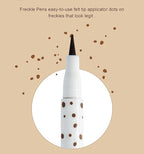 AKARY Freckle Pen Professional Lifelike Face Concealer Point Out Natural Waterproof Longlasting Soft Artificial Freckles Fine Makeup Freckle Pen Life Face Decoration (#03 Chestnut)