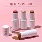 KIMUSE Multi Stick Trio Face Makeup, Cream Blush Stick for Cheeks & Lips, Contour Stick & Highlighter Makeup Sticks for All Skin
