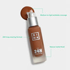 3INA The 24H Foundation 627-24H Long-Wearing Formula - 01 Oz