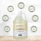 Ginger Lily Farms Club & Fitness Moisturizing Shampoo for All Hair Types, 100% Vegan & Cruelty-Free, Fragrance Free, 1 Gallon (128 fl oz) Refill