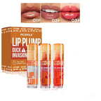 3 Colors Duck Lip Plumper Gloss, Glitter Shine Primer Lip Tint Korean Clear Plumping Lip Gloss, High Pigment No Sticky Lip Gloss, Lip Plumper Gloss Make Lips Fuller(Set A)