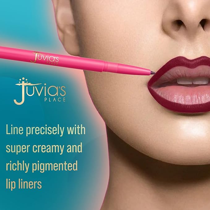 Juvia's Place Coffee Shop Luxe Lip Liner: Scorpio - Colorstay Matte Finish Lip Pencil, Makeup for Natural Long Lasting Beauty and Sensational Wear, Lip Stain Kiss Proof Cometics