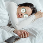 Mobestech Cucumber Eye Pads 100 Pads Non-woven Eye Soothing Spa Cooling Eye Patches with Fruit Vegetable Extracts for Eyes Reduce Dark Circles