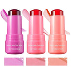 3 PCS Cooling Water Jelly Tint/Blush,Chill (Poppy Pink+Coral+Berry) Lip
