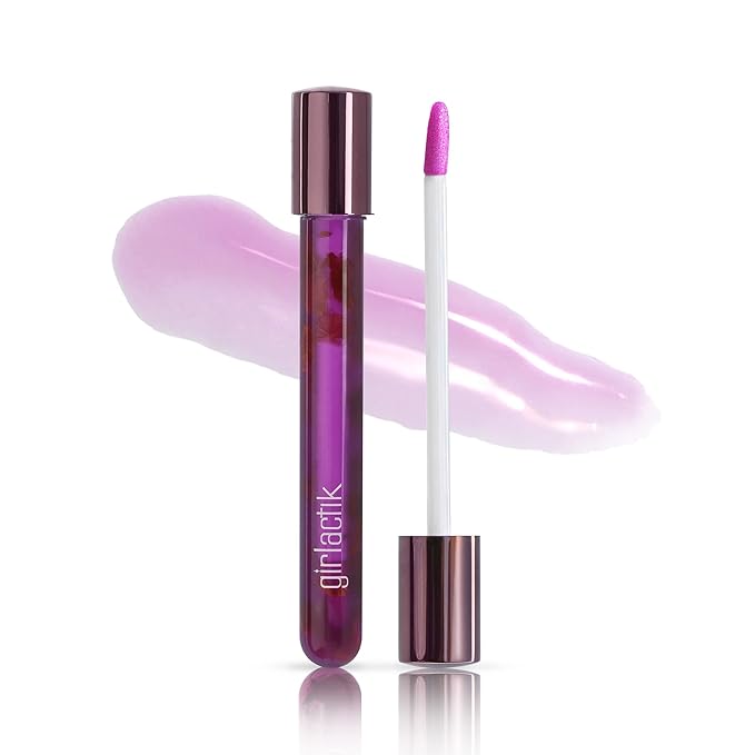 Girlactik Rose Oil Tinte Petal Gloss, 0.17 OZ (Wisteria)