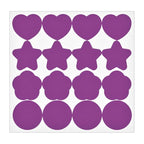 3 pieces Purple UV Stickers