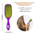 Wet Brush Shine Enhancer Paddle Brush, Marble Silver - Detangler Brush with Ultra Soft Bristles, Infused With Natural Argan Oil, Shiny & Smooth Hair, Wet or Dry, All Hair Types