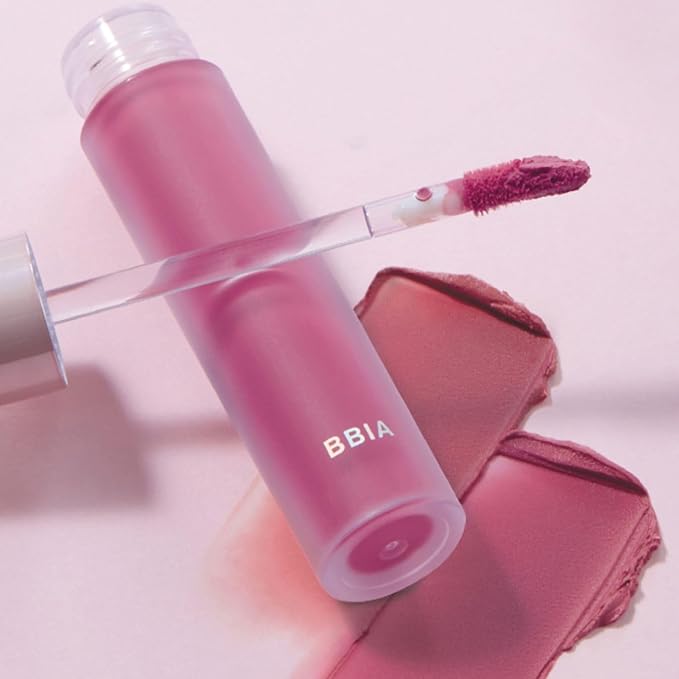 BBIA Last Velvet Tint - Soft & Creamy Matte Finish Lip Stain, Blur Effect with Velvety Texture, Long-Lasting, High Pigment, Lightweight, Non-Drying, Vegan, Korean Lip Makeup (V40 SUMMER ROSE)