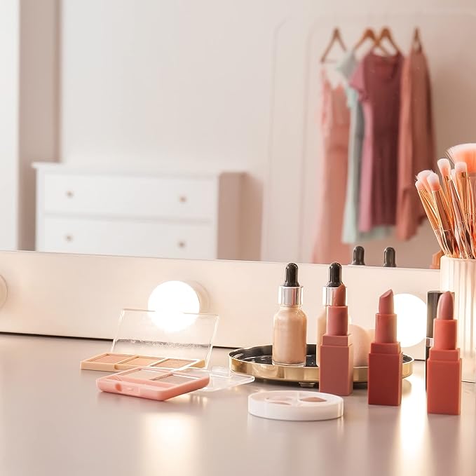 VOCOSTE 4 Pcs Makeup Spatula Mini Spoon, Eye Cream Massage Sticks Beauty Scoop, for Facial Cosmetic Face Cream, Zinc Alloy 2.32"x0.30", Rose Gold Tone