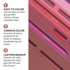 evpct 1Pcs Vermilion Red Matte Long Lasting Lip Liner Pencils Makeup for Shaping & Sculpting Lips, No Transfer Long Wear Waterproof Pigmented Lip Liner lipliners Crayon Lipstick Pencil Sharpener 17