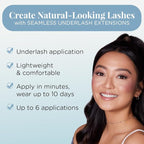 Ardell Seamless Eyelash Extension Kit, Faux Mink - Customizable DIY Lash Clusters, Includes Bond & Seal and Applicator for Long-Lasting Natural Lashes, 1 Pack